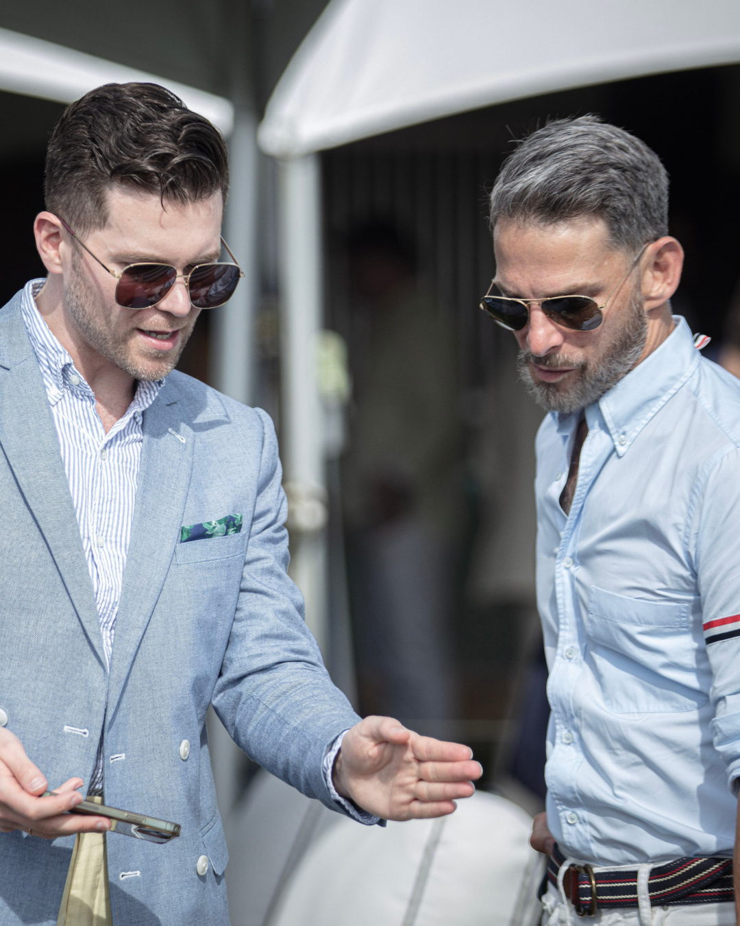 Guests networking at a Hamptons Polo House event